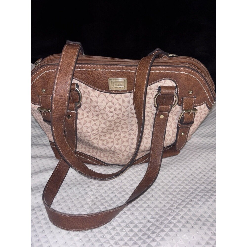 BOC Born Concepts Merrimac Shoulder Bag Handbag Purse Brown Double Handles